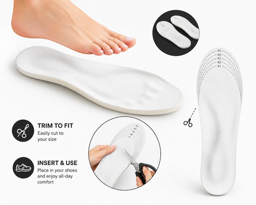 Memory foam shoe insoles - foam,