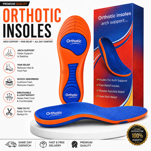 Work boots orthotic insoles - work,