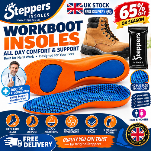Work boots orthotic foot arch - work,