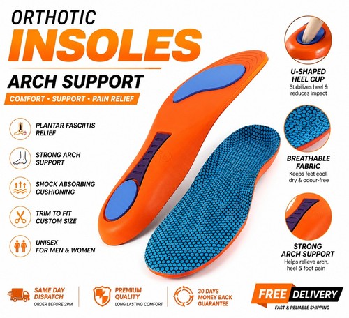 Work boots orthotic insoles - work,