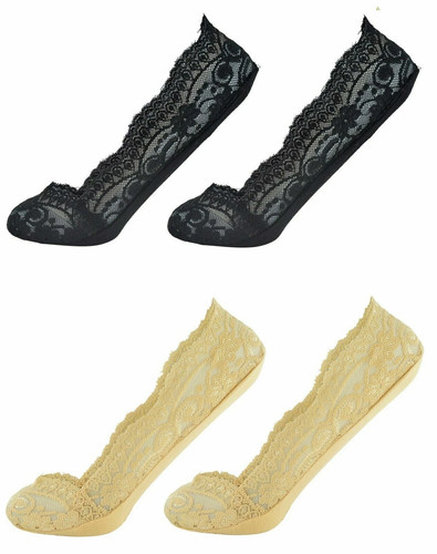 Ladies lace liners - , socks