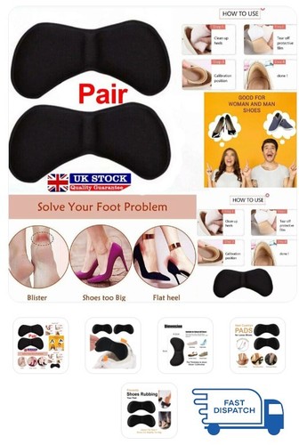 Black heel grip cushion - black,