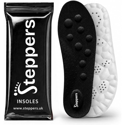 Black comfort step insoles - black,