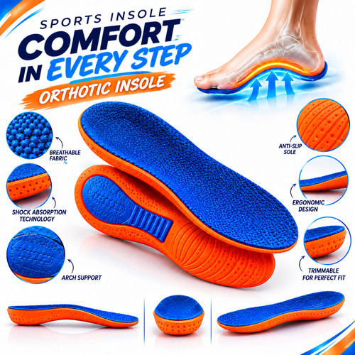Work boots orthotic insoles - work,